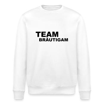 Team Bräutigam - Stanley/Stella Unisex Bio-Sweatshirt ROLLER - Weiß - Vorne - Nik (191cm)