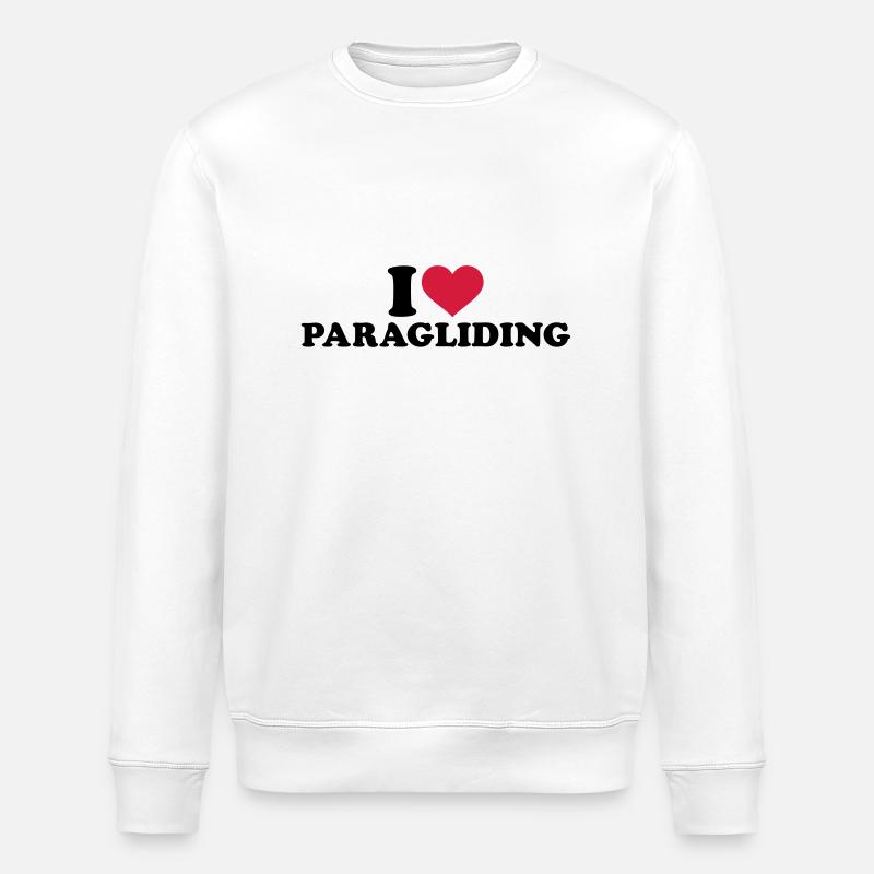 Paragliding - Stanley/Stella Unisex Bio-Sweatshirt ROLLER - Weiß