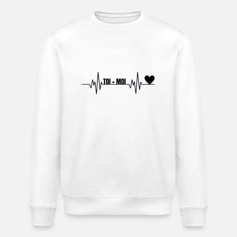 Amour - Sweat bio ROLLER Stanley/Stella Unisexe - blanc