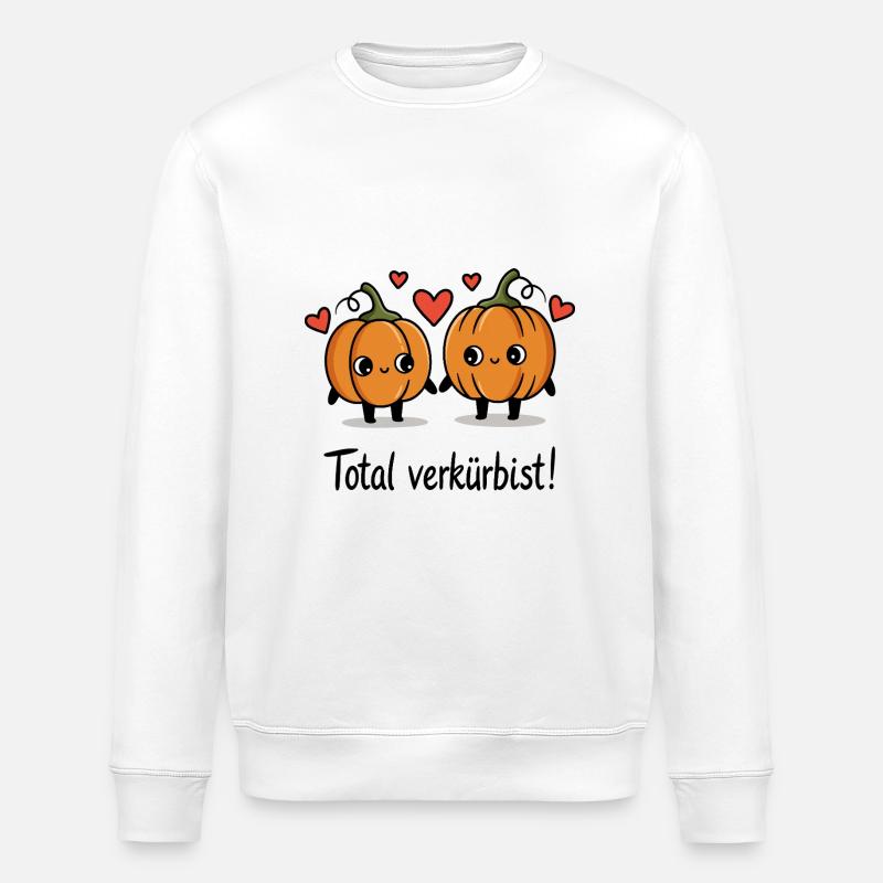 Kürbis Liebe - Stanley/Stella Unisex Bio-Sweatshirt ROLLER - Weiß