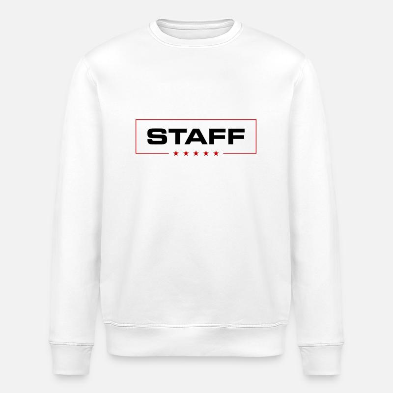 Staff Crew - Stanley/Stella Unisex Bio-Sweatshirt ROLLER - Weiß