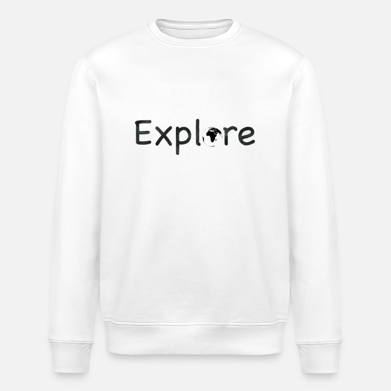 Explores - Stanley/Stella ROLLER Unisex Organic Sweatshirt - white
