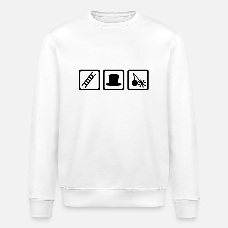 Ramoneur - Sweat bio ROLLER Stanley/Stella Unisexe - blanc