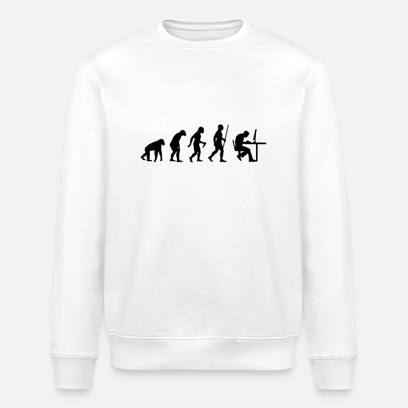 Geek Evolution - Sweat bio ROLLER Stanley/Stella Unisexe - blanc