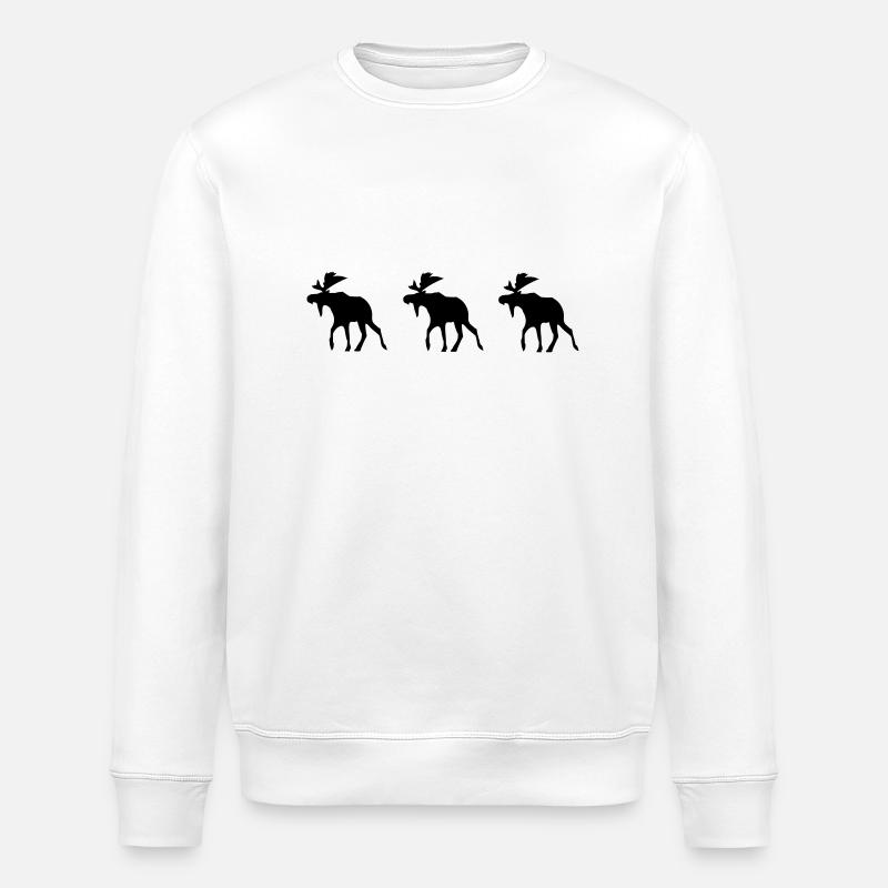 moose - Sweat bio ROLLER Stanley/Stella Unisexe - blanc