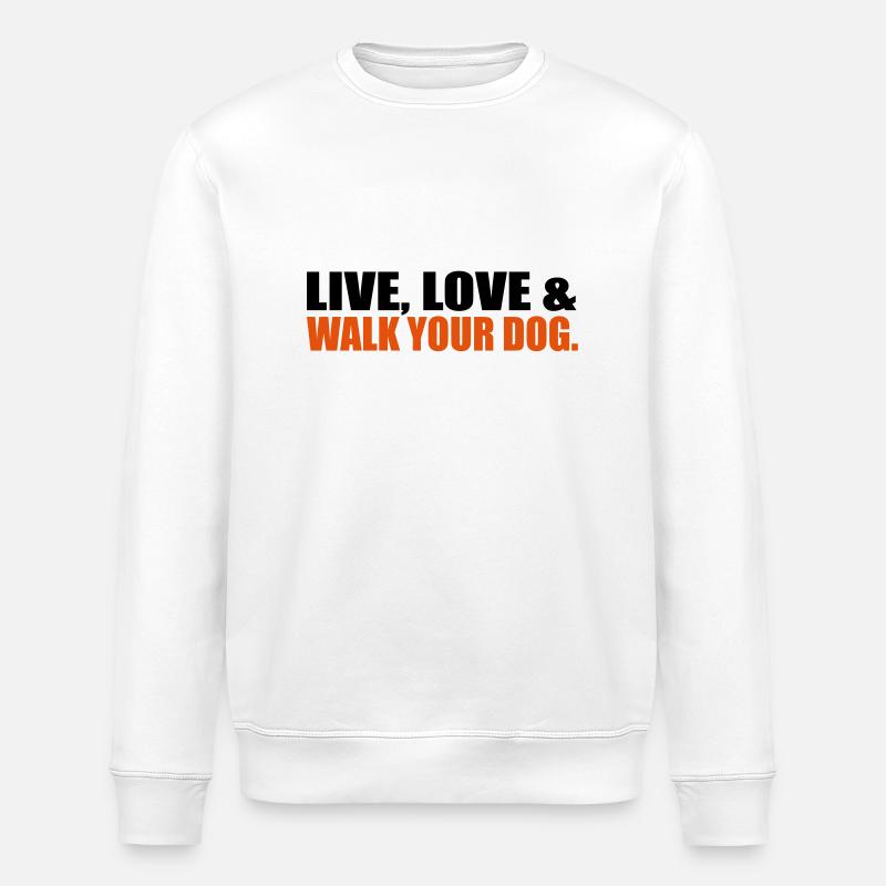 Hund - Stanley/Stella Unisex Bio-Sweatshirt ROLLER - Weiß
