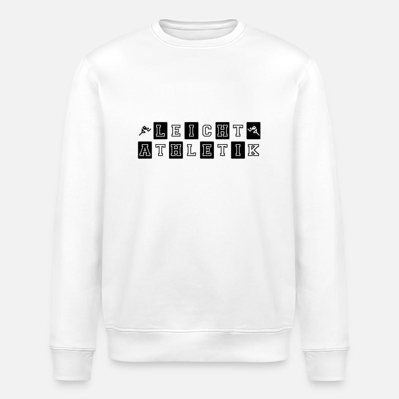 Leichtathletik Kacheln - Stanley/Stella Unisex Bio-Sweatshirt ROLLER - Weiß