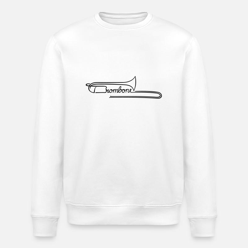 The Trombone - Stanley/Stella Unisex Bio-Sweatshirt ROLLER - Weiß