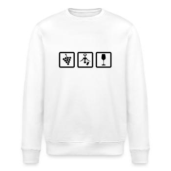 Winzer Gear - Winzer Zubehör Weinrebe Korkenzieher - Stanley/Stella Unisex Bio-Sweatshirt ROLLER - Weiß - Vorne - Nik (191cm)