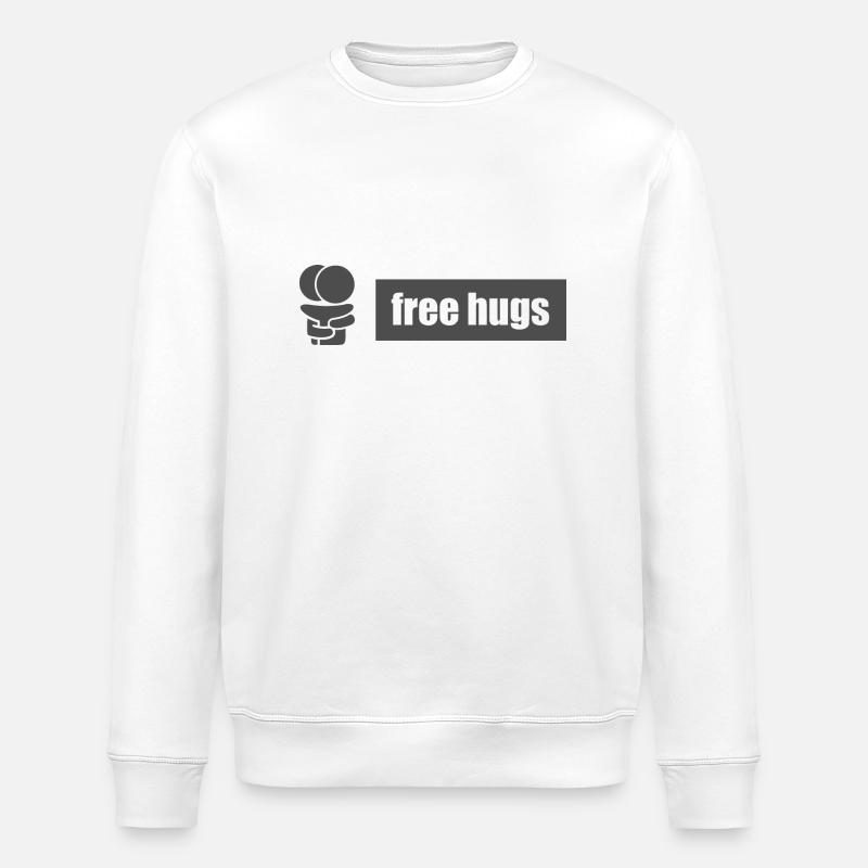 Free hugs V.2 - Stanley/Stella Unisex Bio-Sweatshirt ROLLER - Weiß