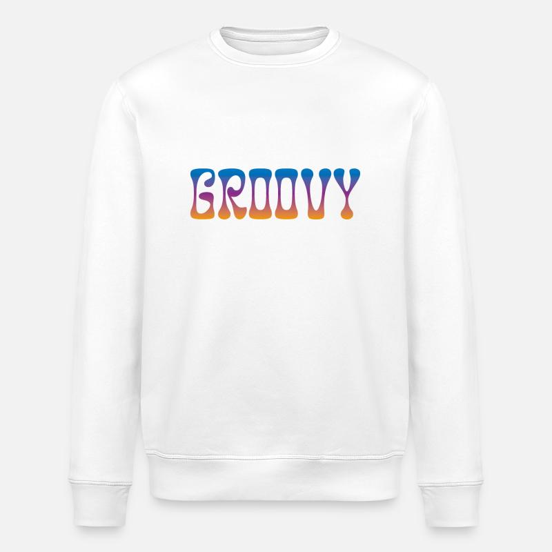 groovy - Stanley/Stella Unisex Bio-Sweatshirt ROLLER - Weiß
