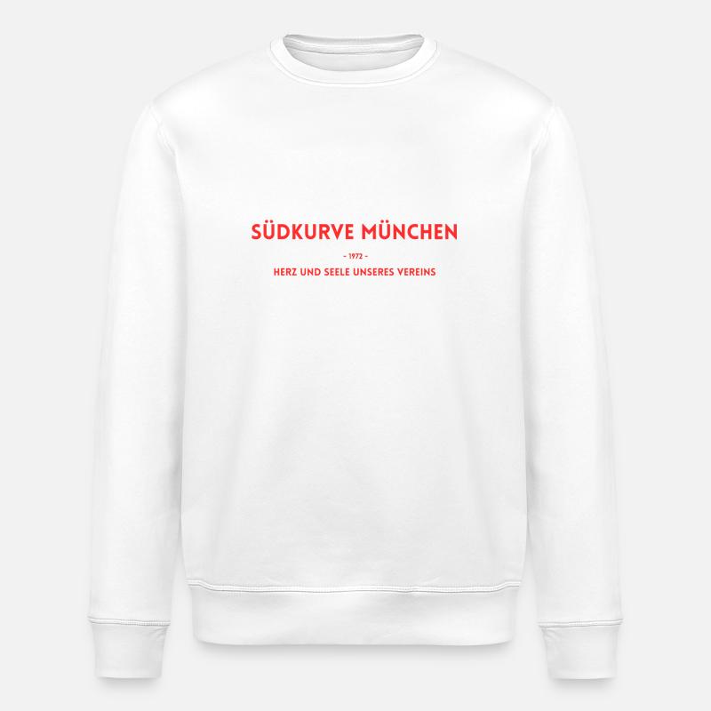 Südkurve München 1972 - Stanley/Stella Unisex Bio-Sweatshirt ROLLER - Weiß