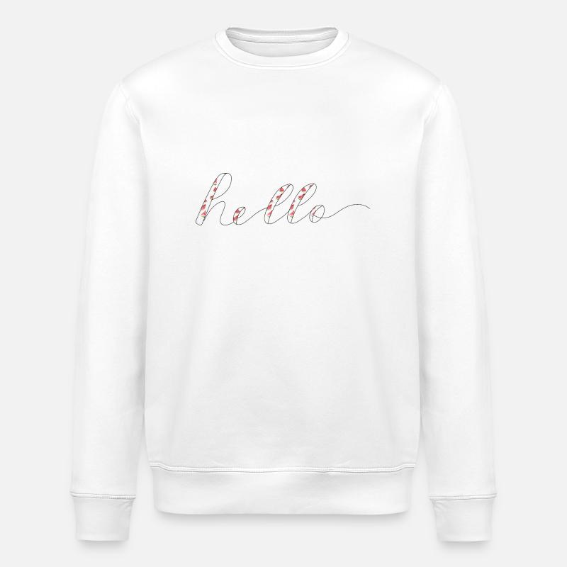 Hallo - Stanley/Stella Unisex Bio-Sweatshirt ROLLER - Weiß