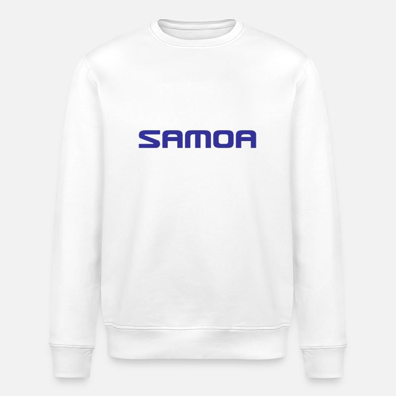 Samoa Logo - Polynesien - Südsee - Stanley/Stella Unisex Bio-Sweatshirt ROLLER - Weiß