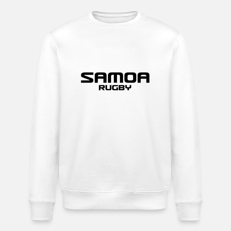 Samoa Rugby - South Seas - Polynesia - Stanley/Stella ROLLER Unisex Organic Sweatshirt - white