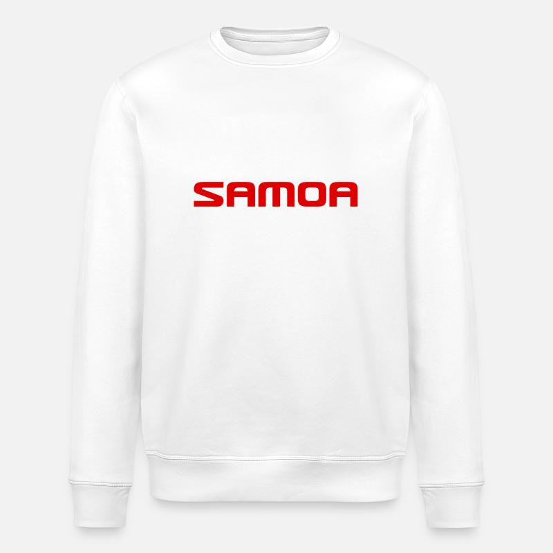 Samoa - Rugby - South Seas - Polynesia - Stanley/Stella ROLLER Unisex Organic Sweatshirt - white