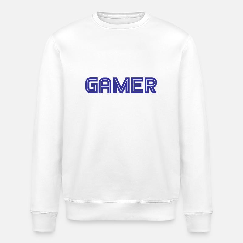 Gamer - Games - PC - Computer - Stanley/Stella Unisex Bio-Sweatshirt ROLLER - Weiß