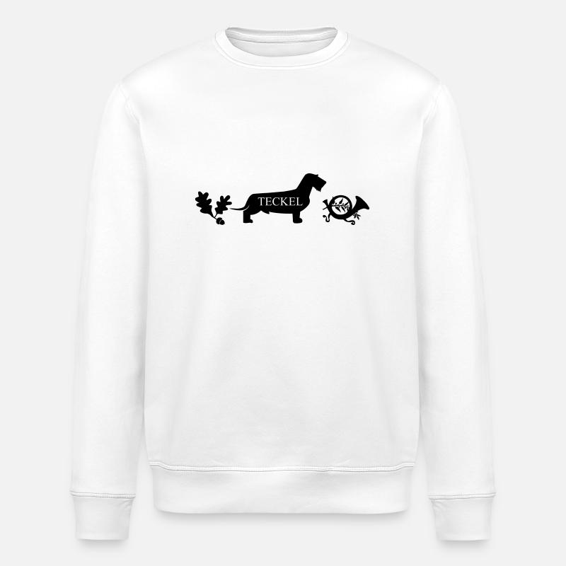 Teckel Jagd - Stanley/Stella Unisex Bio-Sweatshirt ROLLER - Weiß