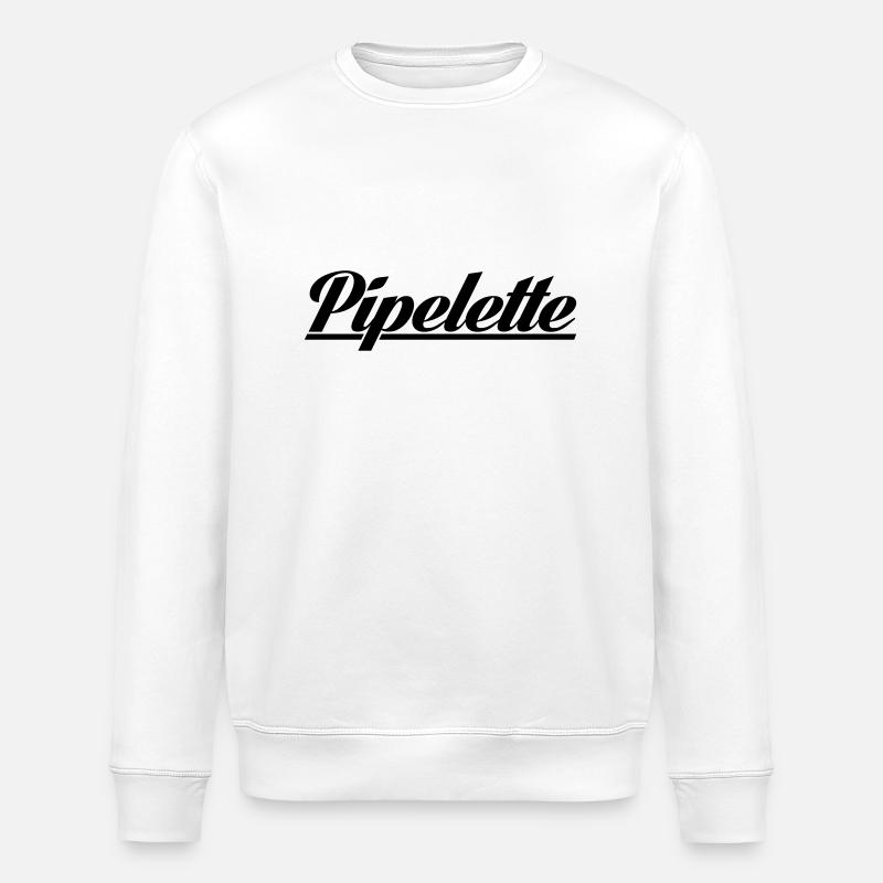 Pipelette - Sweat bio ROLLER Stanley/Stella Unisexe - blanc