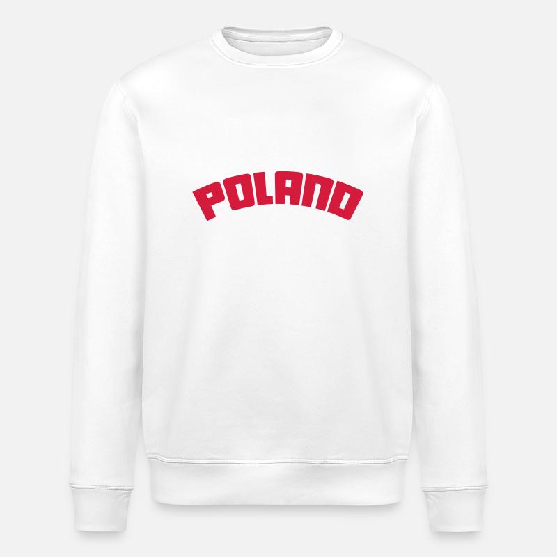 Pologne - Sweat bio ROLLER Stanley/Stella Unisexe - blanc