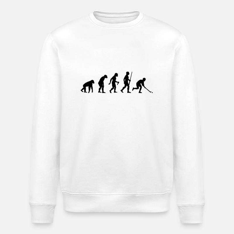 Feldhockey Evolution - Stanley/Stella Unisex Bio-Sweatshirt ROLLER - Weiß