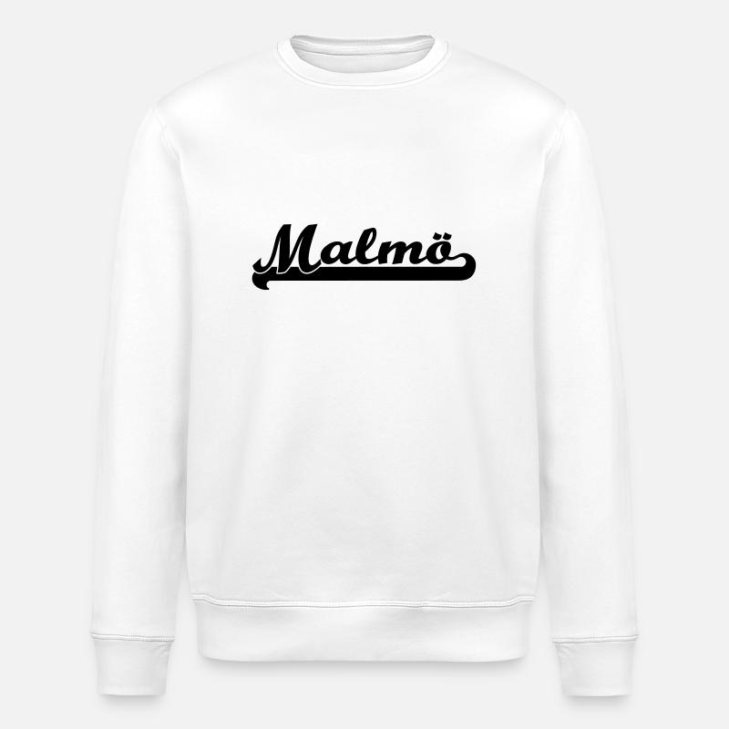 écrit malmoe - Sweat bio ROLLER Stanley/Stella Unisexe - blanc