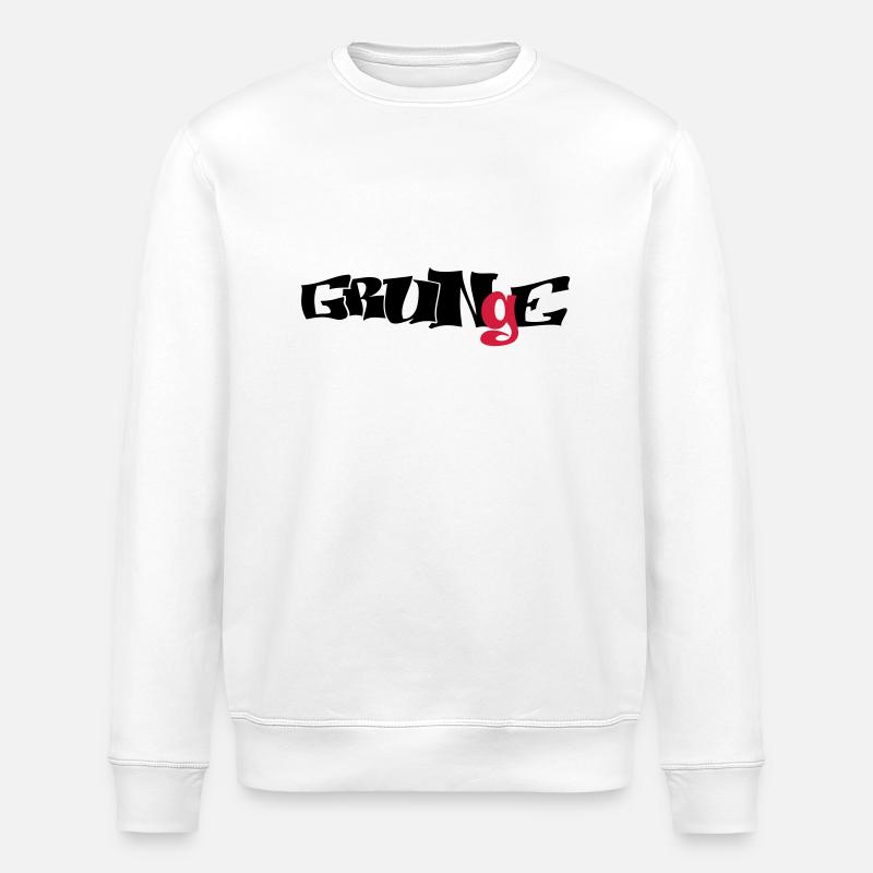 grunge_logo - Stanley/Stella Unisex Bio-Sweatshirt ROLLER - Weiß