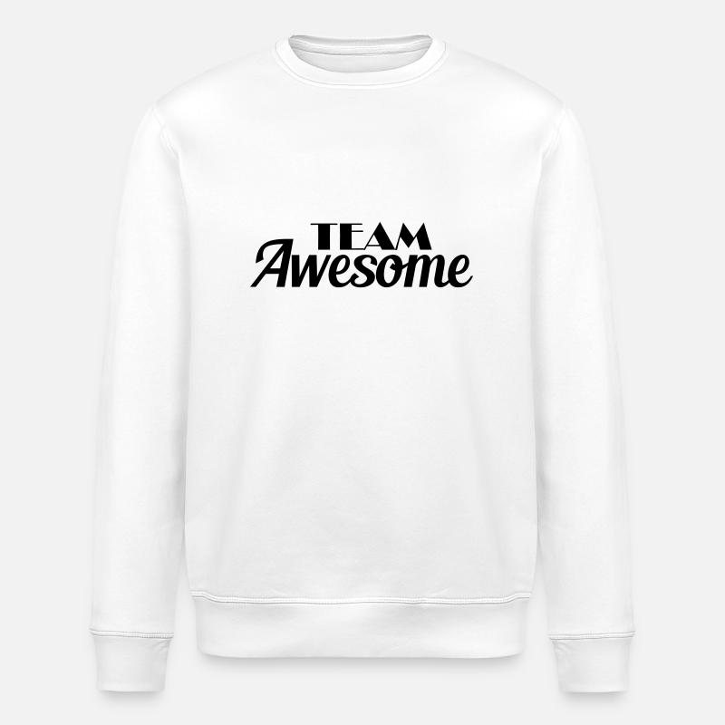 Team Awesome - Stanley/Stella ROLLER Unisex Organic Sweatshirt - white