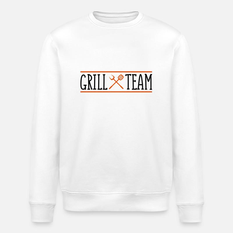 grill team design - Stanley/Stella Unisex Bio-Sweatshirt ROLLER - Weiß