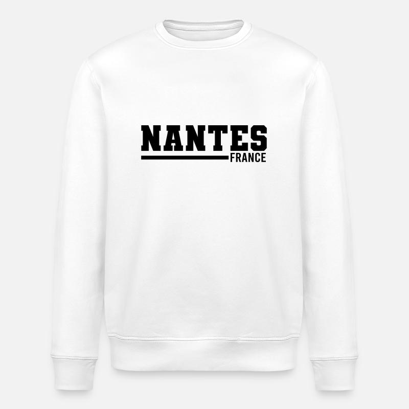 Nantes | Frankreich - Stanley/Stella Unisex Bio-Sweatshirt ROLLER - Weiß