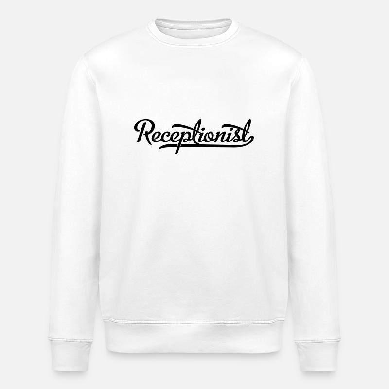 Receptionist - Stanley/Stella ROLLER Unisex Organic Sweatshirt - white