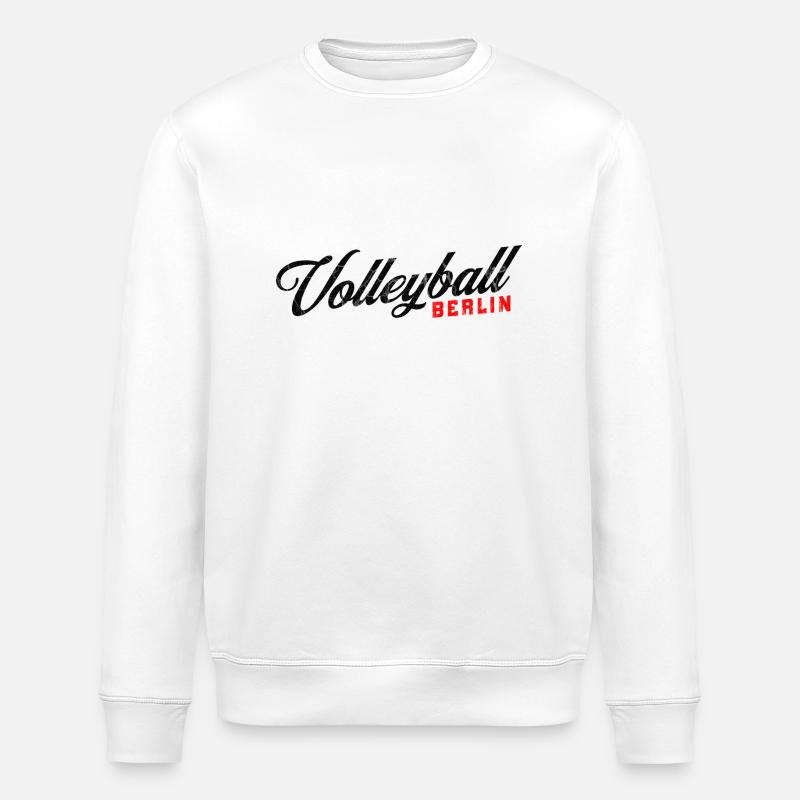 Volleyball Design Berlin - Stanley/Stella Unisex Bio-Sweatshirt ROLLER - Weiß