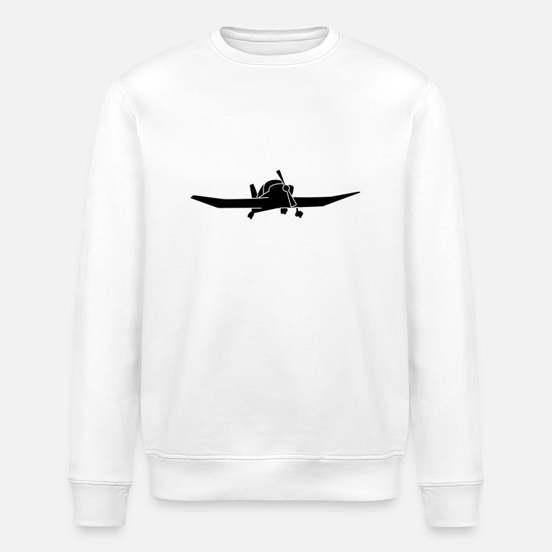 DR400 Robin Flugzeug Geschenk - Stanley/Stella Unisex Bio-Sweatshirt ROLLER - Weiß