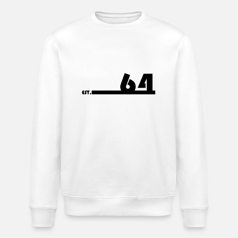 64_Black - Stanley/Stella Unisex Bio-Sweatshirt ROLLER - Weiß