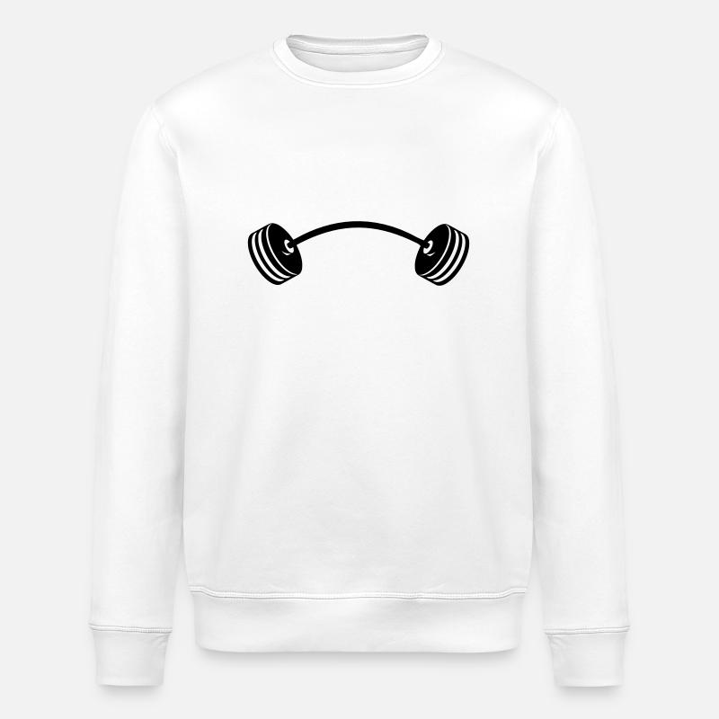 Hantel Vektor - Stanley/Stella ROLLER Unisex Organic Sweatshirt - white
