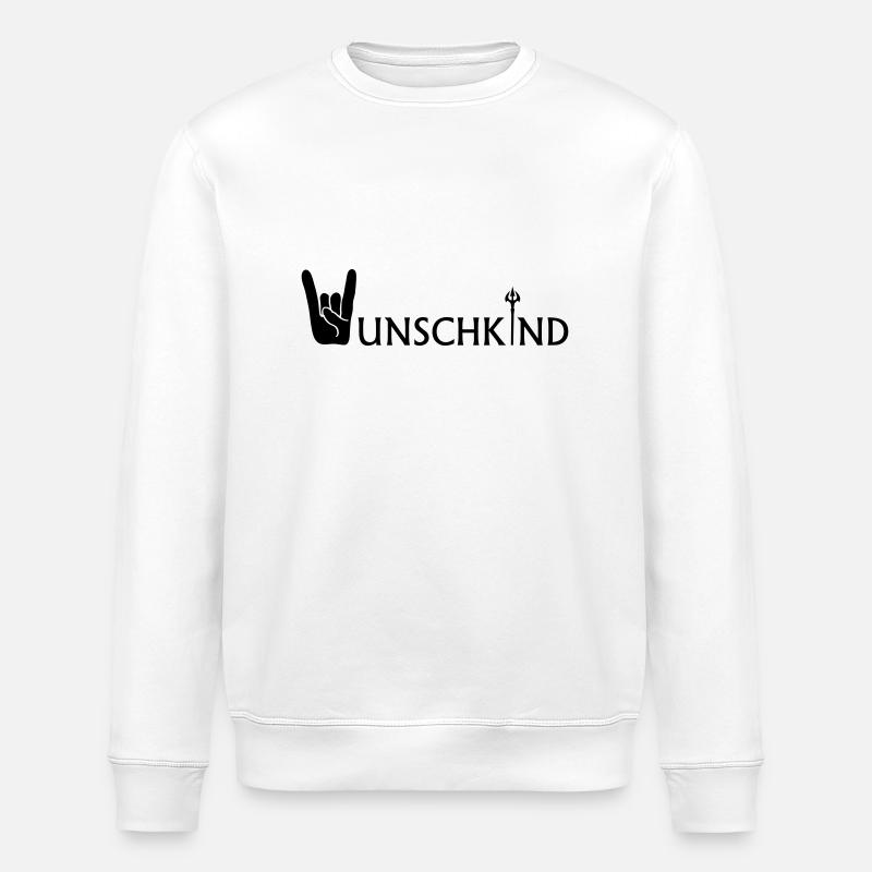 Wunschkind - Stanley/Stella Unisex Bio-Sweatshirt ROLLER - Weiß