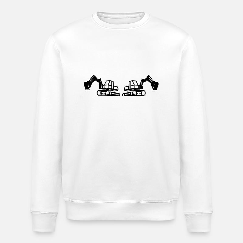 Excavatrice 2 - Sweat bio ROLLER Stanley/Stella Unisexe - blanc