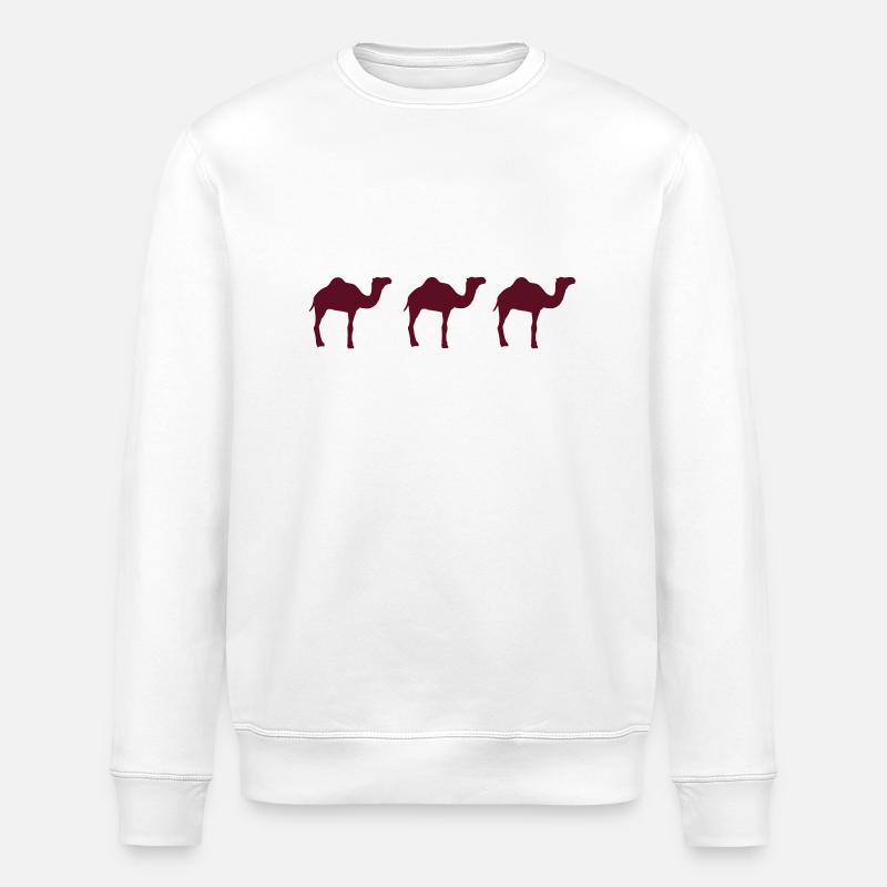 Camel - Stanley/Stella ROLLER Unisex Organic Sweatshirt - white