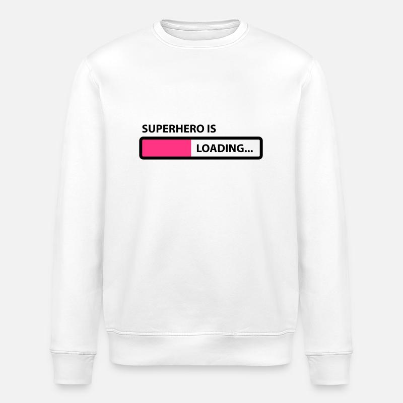 superhero is loading - Sweat bio ROLLER Stanley/Stella Unisexe - blanc