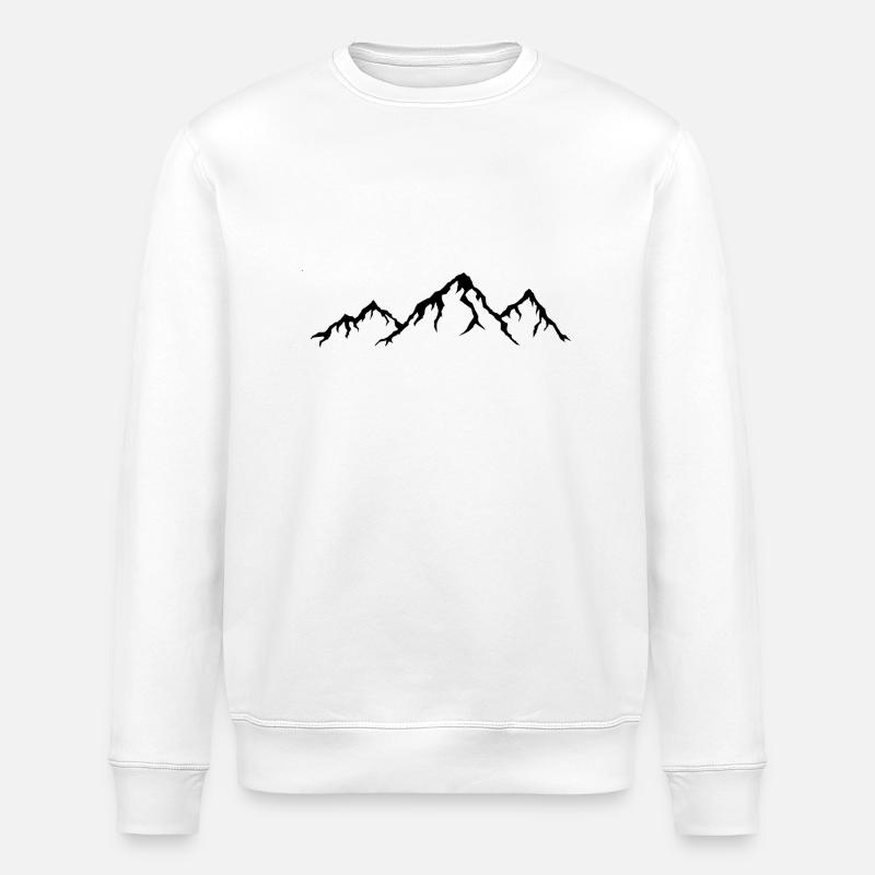 Drei Berge - Stanley/Stella Unisex Bio-Sweatshirt ROLLER - Weiß