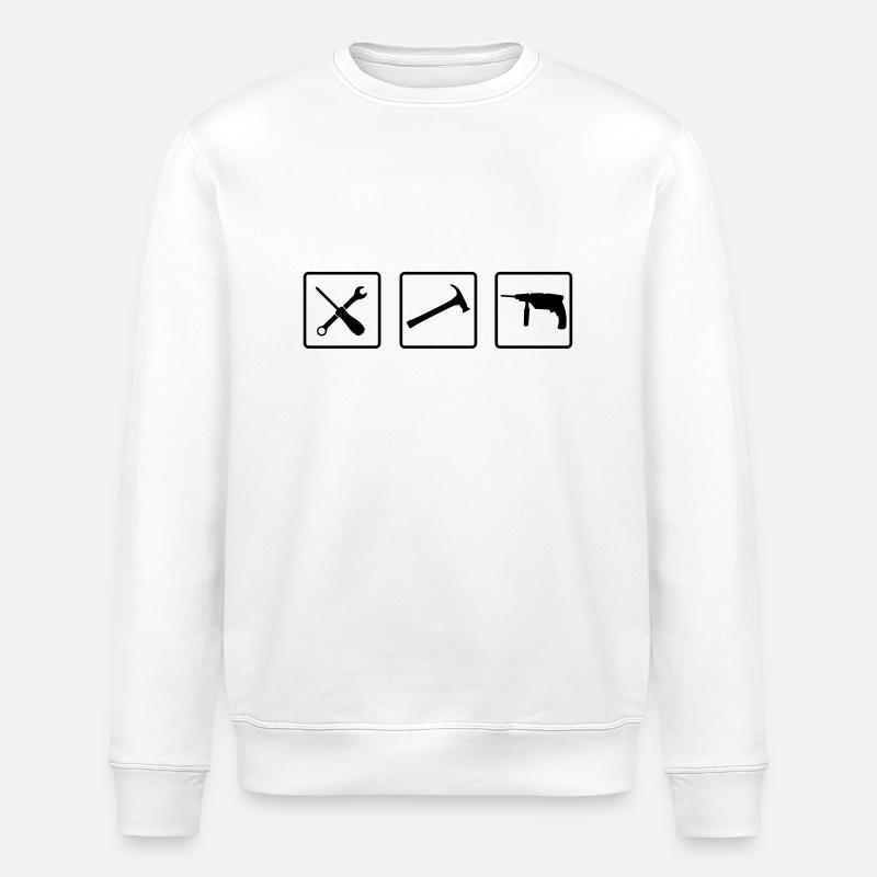 handwerker_1__f1 - Sweat bio ROLLER Stanley/Stella Unisexe - blanc