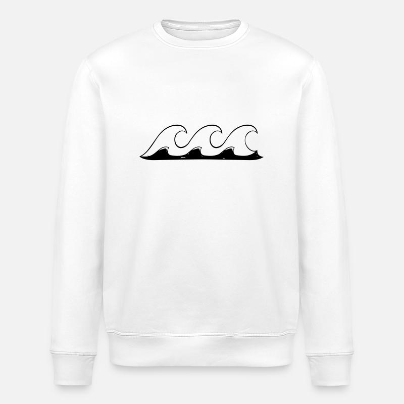 welle - Stanley/Stella Unisex Bio-Sweatshirt ROLLER - Weiß