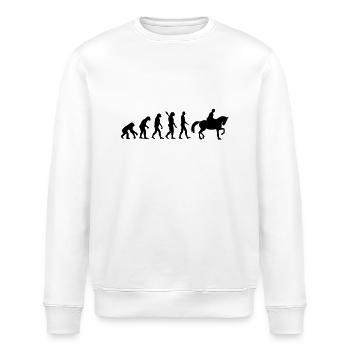 Reiten - Stanley/Stella Unisex Bio-Sweatshirt ROLLER - Weiß - Vorne - Nik (191cm)