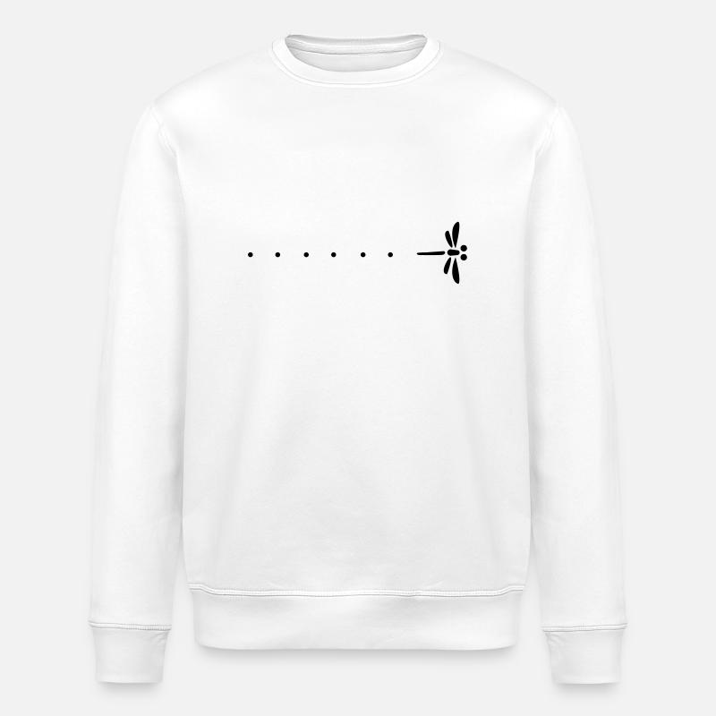 Passage libllule and astonishment - Stanley/Stella ROLLER Unisex Organic Sweatshirt - white