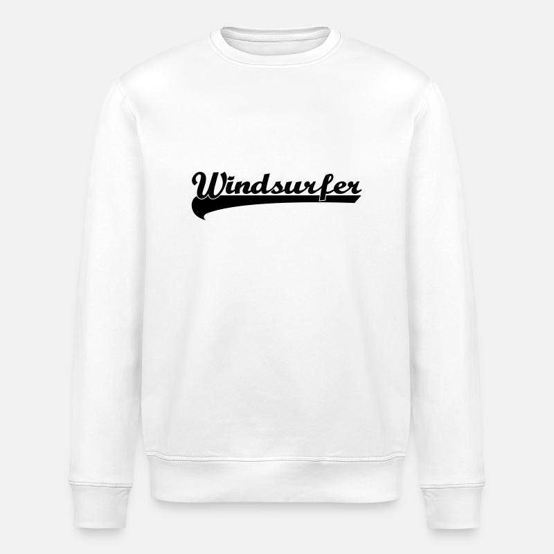 WINDSURFER COOL LOGO - Stanley/Stella ROLLER Unisex Organic Sweatshirt - white