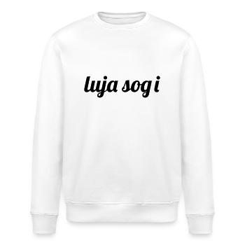 Luja sucked i - Stanley/Stella ROLLER Unisex Organic Sweatshirt - white - Front - Nik (191cm)
