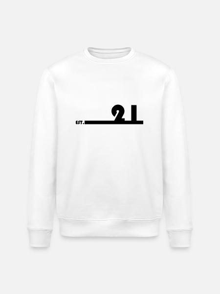 21_Black - Stanley/Stella Unisex Bio-Sweatshirt ROLLER - Weiß