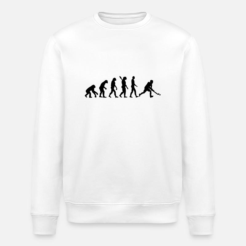 Evolution Field Hockey - Stanley/Stella ROLLER Unisex Organic Sweatshirt - white