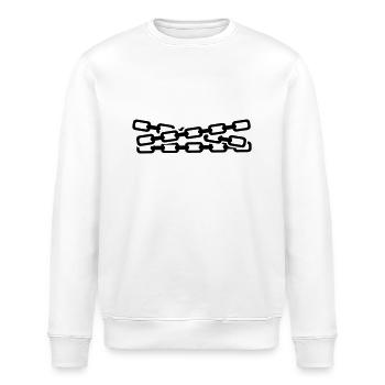 Kette - Stanley/Stella Unisex Bio-Sweatshirt ROLLER - Weiß - Vorne - Nik (191cm)