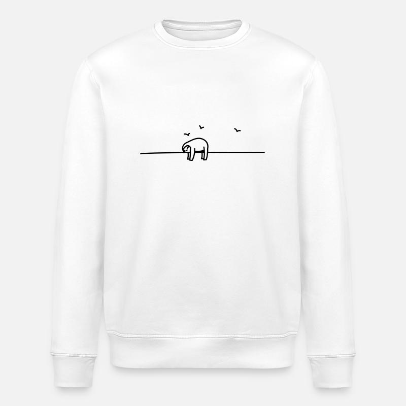 sleep - Stanley/Stella ROLLER Unisex Organic Sweatshirt - white